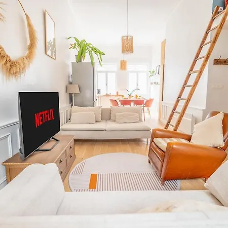 아파트 Le Loft Lillois I Centre I Terrasse I Bbq I Netflix - Le Loft Lillois L Centre I Terrace I Bbq I Netflix 릴