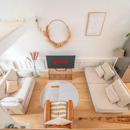 Le Loft Lillois I Centre I Terrasse I Bbq I Netflix - Le Loft Lillois L Centre I Terrace I Bbq I Netflix 아파트 *
